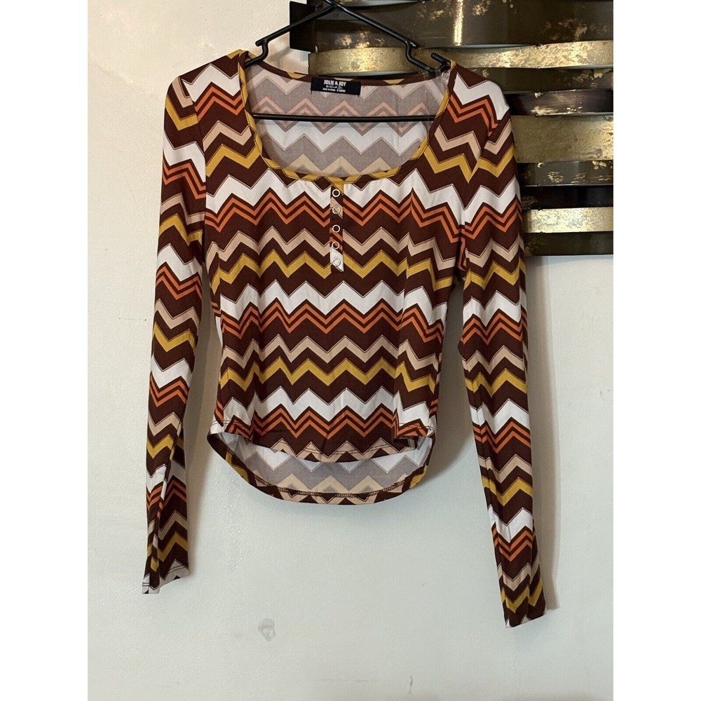 Jolie & Joy Women Long Sleeve New without tags Size XL Multicolor Crop A8
